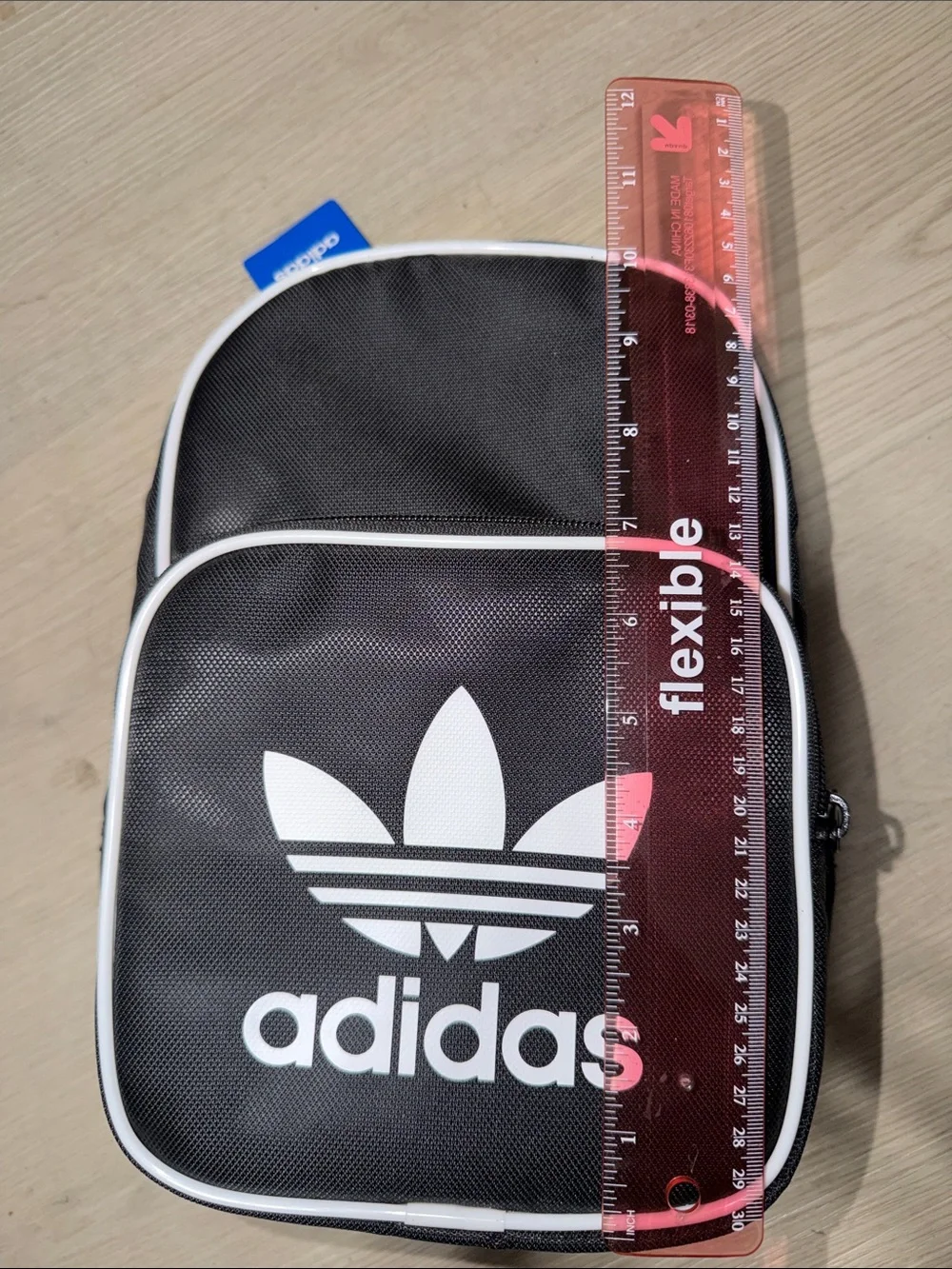 adidas Black with White Trim Trefoil lunch bag
